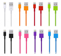 USB кабель iphone 5 (1м) - цветной